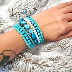 Multi blue bracelet